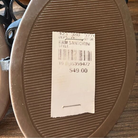 Rampage Ram-Santorini Gladiator Open Toe Sandal with Zipper and Buckle Size 9M - Picture 16 of 16